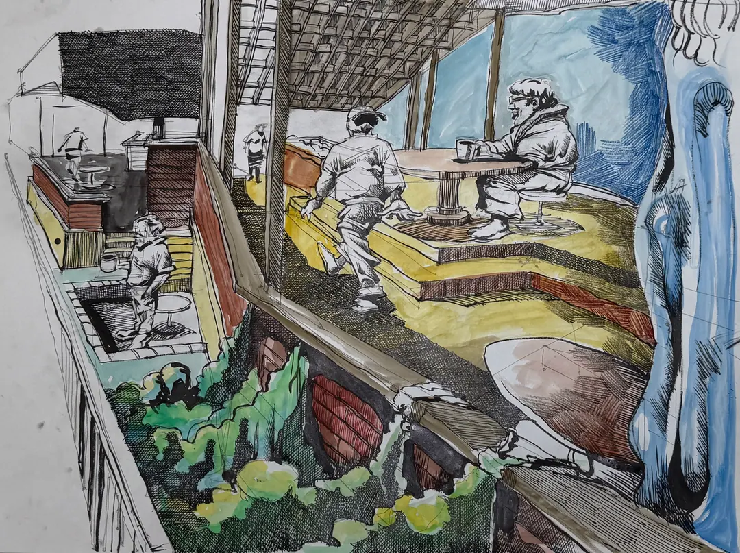 Various Views from the Shotgun House, image 1 of 3